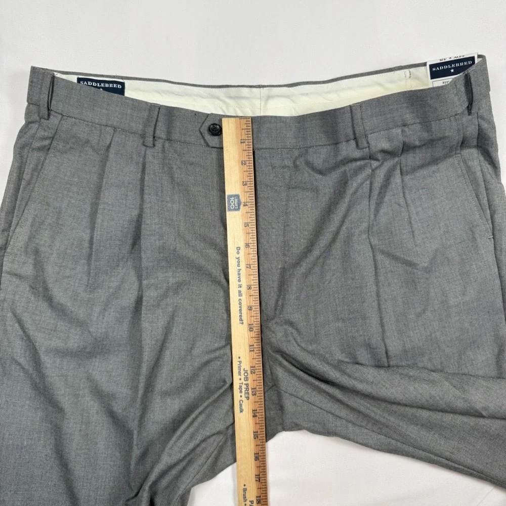 Saddlebred Martin Classic Suit Separates Pleated Pants Grey 44W x 32L NWT